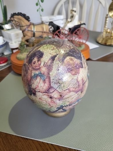 Ostrich egg painted