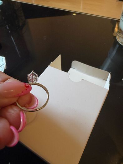 Brand new lab-grown diamond engagement ring