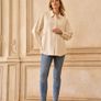 Brand new with tags Seraphine Blue Tall Premium Organic Overbump Maternity Skinny Jeans UK12L Image 2