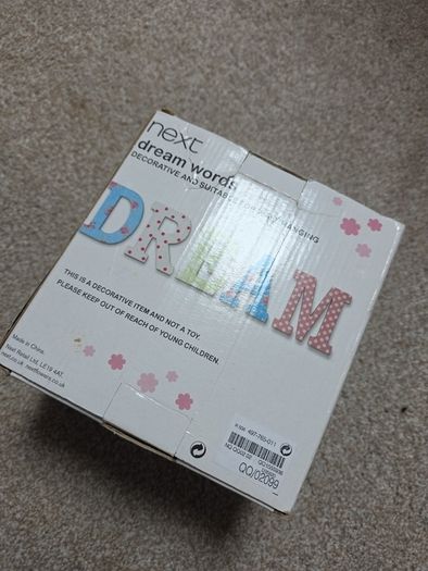 NEXT wooden DREAM words decor