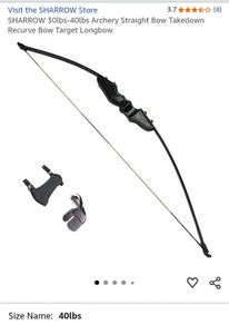 New Straight Bow and Arrows