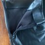 H&M Black faux leather skirt Image 4