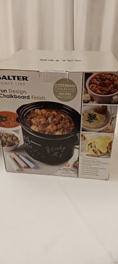 Salter Slow Cooker 3.5 litre with a chalkboard finish