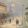 Art - Oil on Canvas- ( Parisian Scene) ( Reduced) Image 6
