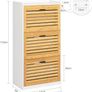Shoe storage Cabinet 3 drawer Image 4
