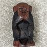 Wooden Hand Carved Three Wise Monkeys Image 2