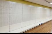 10 Metre / 30ft Pegboard Shop Display Shelving Unit