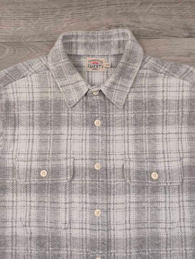 Faherty Plaid Workshirt Shirt Mens Medium
