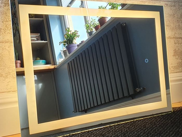 LED Bathroom Mirror 50x70cm Touch Switch Cold Warm Light
