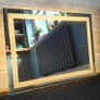 LED Bathroom Mirror 50x70cm Touch Switch Makeup Cosmetic Illuminated Bright Light Cold Warm Light Color Image 3