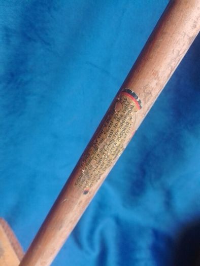 1920 Vintage Antique British "Ronuk" Heavyweight Floor Polishing Brush