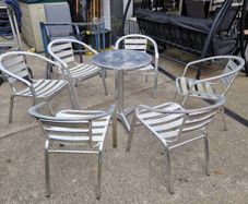 Aluminium  table and chairs