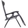NEW SALE | 3pcs Sun Lounger Chairs with Table, Folding Zero Gravity Chairs, W/ Cup Holders, Grey Image 9