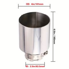 2x Exhaust Tips 4" Inch
