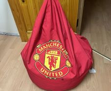 Bean Bag  with a Manchester United Cover.