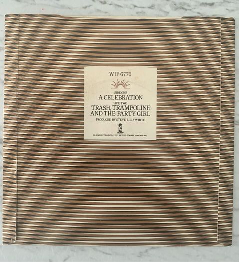 U2 A Celebration  7 Inch Vinyl Original 1982 UK Release