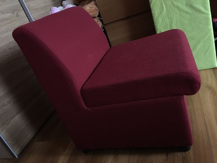 Trexus Modular Reception Chair Fully Upholstered W590xD500xH420mm Burgundy