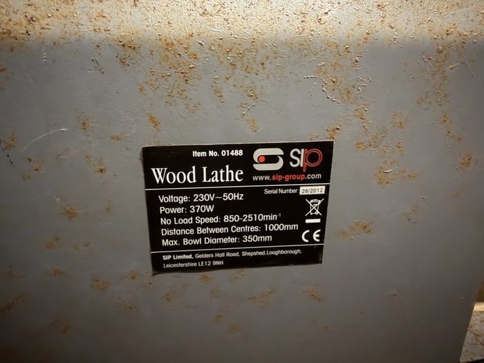 SIP Wood Lathe Starter Kit 230 Volt