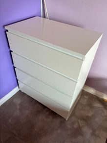 Malm white chest