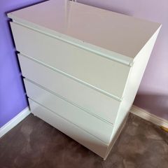 Malm white chest