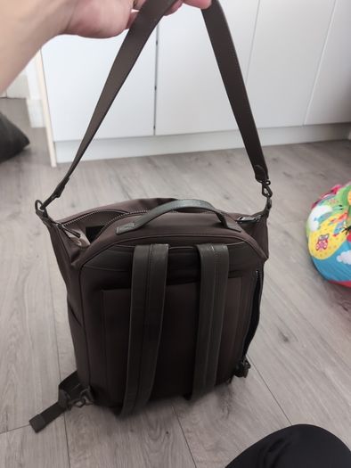 Mina Baie Changing bag (real leather and nylon)