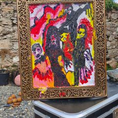 Easy to manipulate original acrylic painting