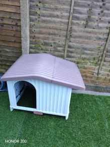 plastic dog kennel
