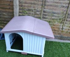plastic dog kennel