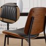 Set of 2 Faux Leather Dining Chairs Image 8
