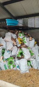 Bags of firewood