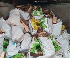 Bags of firewood