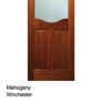 Solid Mahogany and Unglazed glass Doors Image 2