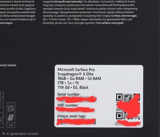 Microsoft Surface Pro 11 Snapdragon X Elite - 1TB - Windows 11