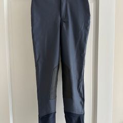 Kids' Warm and Water-Repellent Horse Riding Jodhpurs Kipwarm 500 - Navy