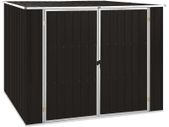 Garden Shed Brown 195x198x159 cm Galvanised Steel