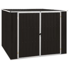 Garden Shed Brown 195x198x159 cm Galvanised Steel