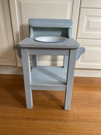 Antique small Wash stand Baby blue