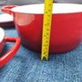 2x Crofton iron cast casserole pots in red Image 9