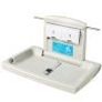 Wall-Mounted Baby Changing Station, Horizontal Foldable Diaper Change Table with Safety Straps and Hanging Rods, Use in Commercial Bathrooms, Daycare Centers for Newborns & Infant Image 4