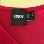 ASOS dark red high slit long dress Image 3
