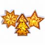 Christmas Tea Light Lanterns, Tree, Star or Snowflake 3D Image 2