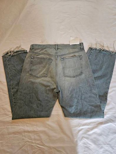 3X1 NYC Blue Mid Rise Straight Relaxed Jeans
