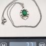 Emerald-Glass 925 Silver Necklace Image 10