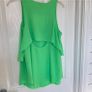 River Island Bright Green Layered Cut-Out Top Image 2