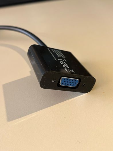 VGA to display port convertor cable