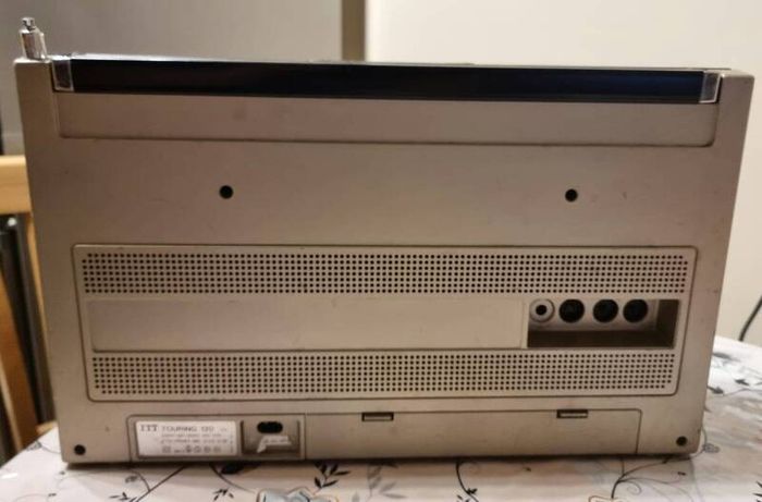 From 1979  ITT 120 Touring Stereo Cassette recorder, working good compare with age.