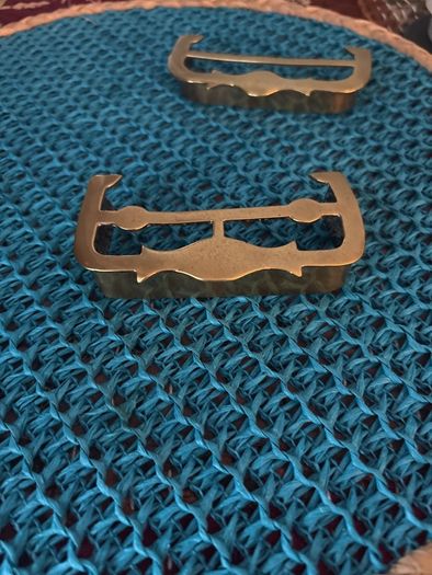 antique  brass trivets