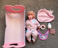 Baby Doll with cot and accessories