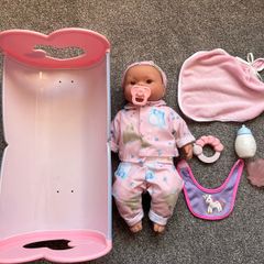 Baby Doll with cot and accessories