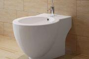 White Ceramic Toilet &amp; Bidet Set